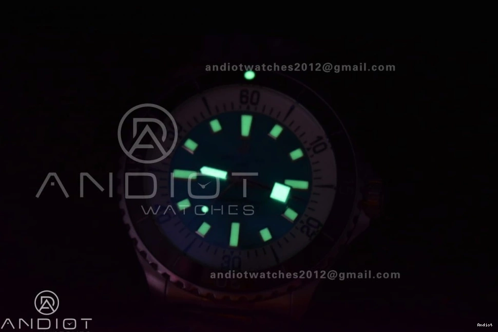 A 44 on TF Best White Black Automatic SunProtective Bracelet SS SuperOcean 475 Dial 1:1 Edition 0710